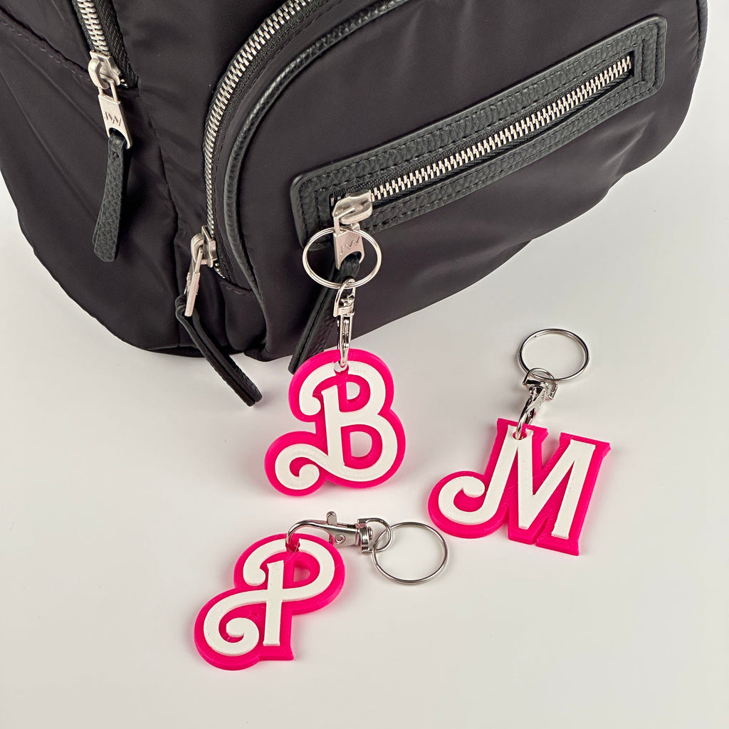 Barbie Personalised Initial Keychains
