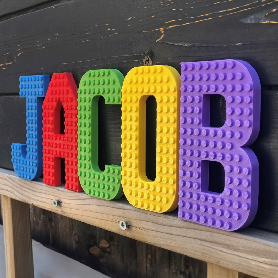 Wall Brick Compatible Letters – Made Happy USA