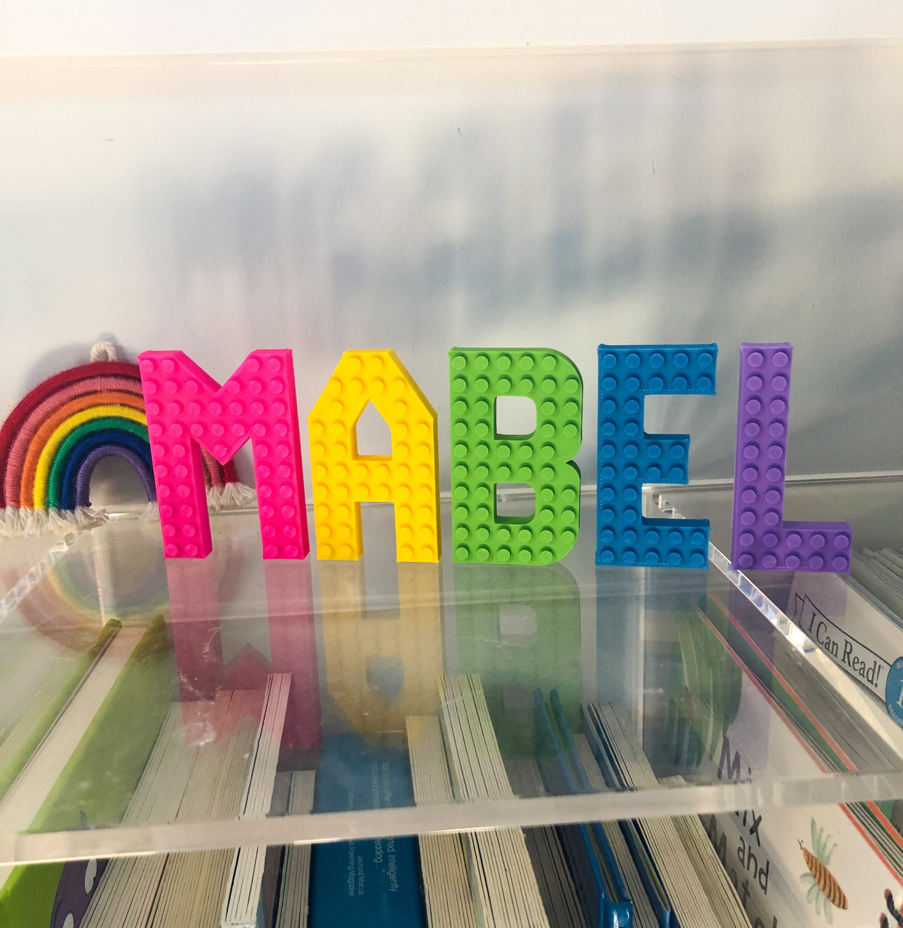 Small Brick Compatible Letters – Made Happy USA