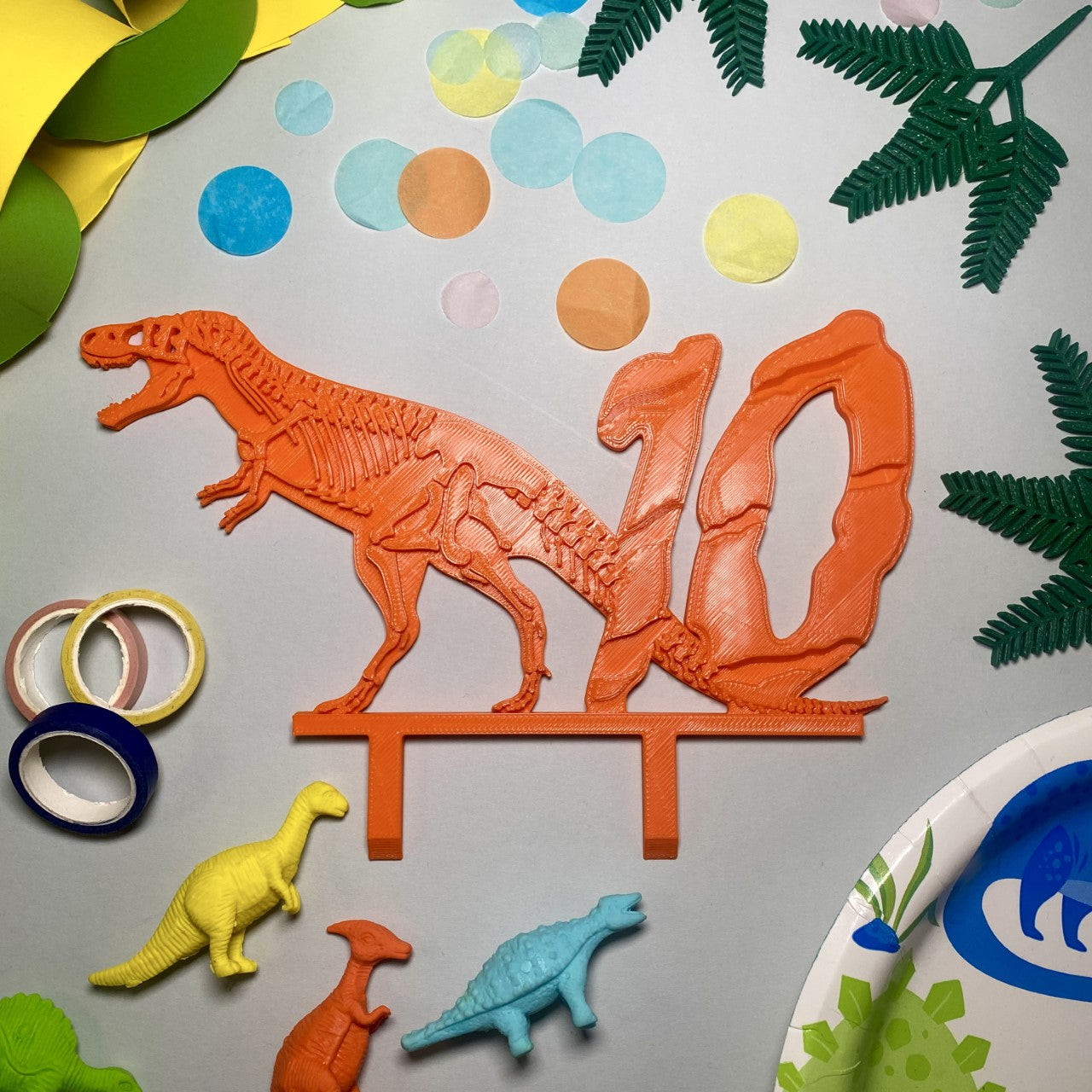Dinosaur T-Rex Number Cake Topper – Made Happy USA