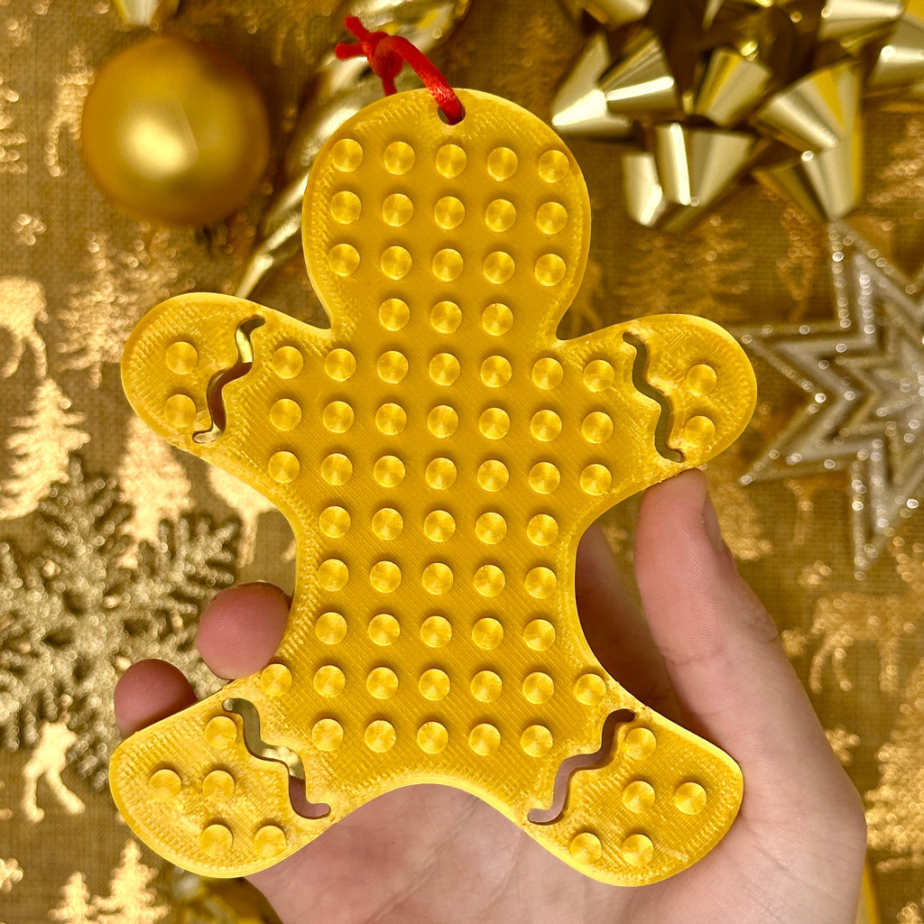 gold brick compatible lego hanging christmas tree gingerbread decoration